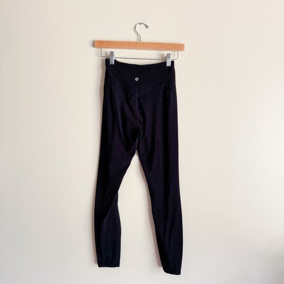 Lululemon Black Nulu Pushing Limit 7/8 Tight Leggings - Size 4 - Picture 7 of 9